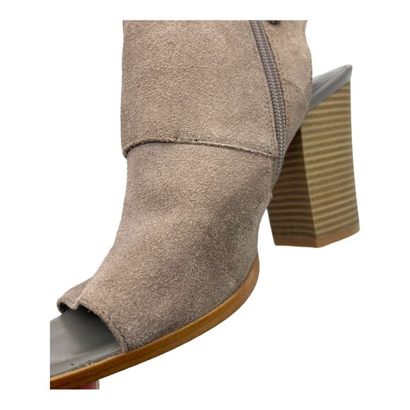 Melrose & Market Booties Womens 8.5 Suede Coastal Cowgirl Boho Peep Toe Boot - Picture 10 of 13